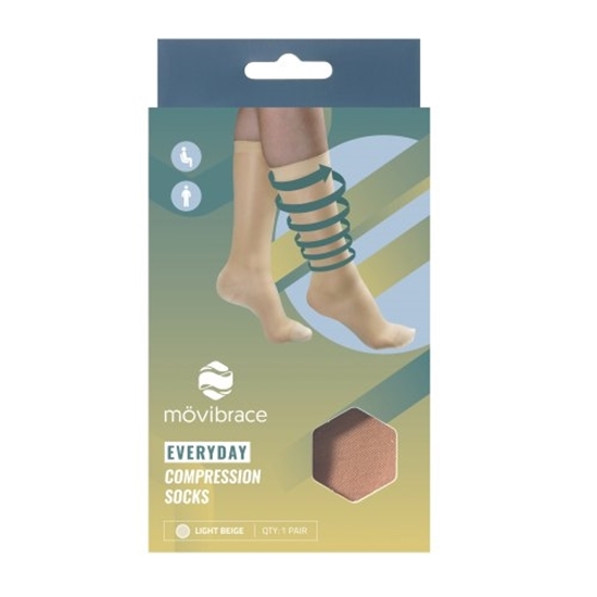 MOVIBRACE COMPRESSIE SOKKEN DAG BEIGE 3538